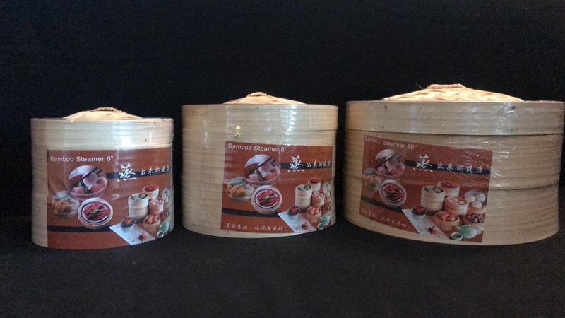 Bamboo steamer 6inch(3pcs/set)