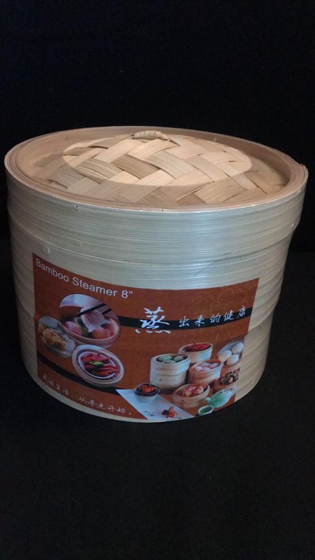 Bamboo steamer 8inch (3pcs/set)